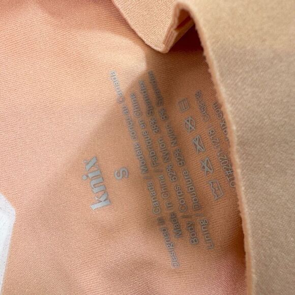 Knix Swimwear Womens Small Tan Solid Adjustable Strap Seamless Share Wear - Picture 4 of 6